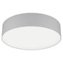 EGLO Romao-Z loftlampe i grå stål med 570mm diameter og dæmpbar funktion, fremviser moderne design.
