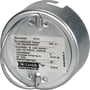 Lindab endebund EPFH 315 mm i galvaniseret stål med label og håndtag set forfra.