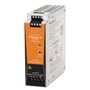 Weidmüller PROmax strømforsyning 120W, 24VDC, 5A med orange front og tydelige mærker.