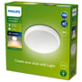Philips Lighting Doris LED udendørs loftlampe med 6W, 2700K varm hvidt lys, IP54-klassificering og 15.000 timers levetid på grøn emballage.