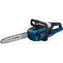 Bosch akku kædesav GKE 18V-40 Professional med kulløs motor, 40 cm sværd og ergonomisk design i blå og sort.
