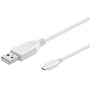 USB A til USB Micro B, version 2.0, hvid, 1,8 meter (9903405323 ...