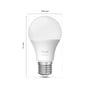 Dimensioner for en Philips Hue Essential E27 pære, der viser en højde på 111 mm og en diameter på 60 mm.