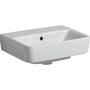 Geberit Renova Plan håndvask, 450x340 mm, hvid standard, overløb