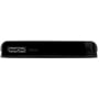 Kanten på Verbatim Store'n'Go ekstern harddisk med USB 3.0-tilslutning og synlig port.