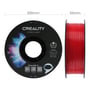 Creality CR-PETG-filament på spole set forfra og fra siden i en målskitse med angivne mål på spolen.