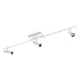 SG Armaturen Tube Micro Track lampe i hvid aluminium, 1000mm lang, med tre justerbare spots.