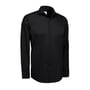 Seven Seas business skjorte SS8 i sort, str. 2XL, modern fit med strygefri finish i fin twillkvalitet.