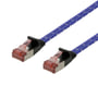 DELTACO Tough Flat CAT.6A U/FTP Patch kabel, 28AWG, 2 meter, blå