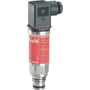 Danfoss tryktransmitter MBS 4010, 0-10 bar, med rød mærkat og G 1/2 tryktilslutning, på hvid baggrund.