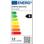 Energimærke for SLC Shift indbygningsspot, angiver energiklasse B med 12 kWh/1000h forbrug.