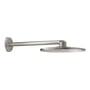 Grohe Rainshower SmartActive hovedbruser i stål med 310 mm diameter og 430 mm brusearm monteret på væg.