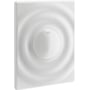 Grohe Surf indbygningsplade i alpin hvid ABS plast med Grohe StarLight finish og trykknap.