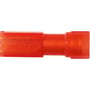 Nærbillede af Elpress HELISOL spademuffe A1503FLSF8, viser den røde PA-isolering og prægningen med produktinformation.