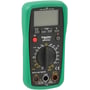 Lauritz Knudsen Thorsman digitalt multimeter, Cat. III, med grønt gummihylster og et stort drejehjul til indstilling af målingsfunktioner.