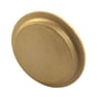 Isiflo prop type 145 med 50 mm diameter. Fremstillet i afzinkningsbestandig messing med en let skrå kant på en hvid baggrund.