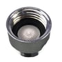 Konstant vandsparer på 8 liter med krom finish og indbygget perforeret filter for reduceret vandforbrug.