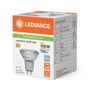 Ledvance-æsken til LED-spot PAR16 viser 7 W, 750 lm, 6500 K og dæmpning på fronten og siden.