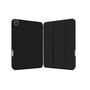 4smarts Folio Case Basic til iPad Pro 11" i sort, vist lukket og åbent fra to forskellige vinkler på hvid baggrund.