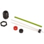 Raychem M25 tilslutningssæt med M25 forskruning, silikonefri trådbeskytter og grøn/gul jordledning.