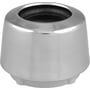 Karfa bøsning til betongulv, 28mm, med udvendig flange og indvendigt 3/4" gevind i grå plast.