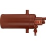 Danfoss svømmerventil SV 5 med tank, vist fra siden med tydelig mærkning og tilslutninger.