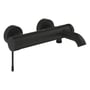 Grohe Essence 1-grebs kar- og brusearmatur i Phantom Black med buet tud og langt betjeningsgreb.