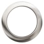 SG Armaturen rehab ring i børstet stål med en udvendig diameter på 133 mm, designet til at dække huller.