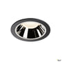 SLV NUMINOS XL indbygningsspot i hvid/sort med 37W LED og 4000K lysfarve, 20 graders spredning.