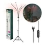 Kobi VITARO 4 ST plantelys vises med emballage, lysende elementer, stik og timercontroller.