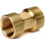 JCH 3/8" kontraventil type 2190 i messing med indvendige gevind og sekskantet fremspring til værktøj.