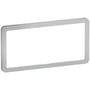 LK FUGA – Slim design ramme uden midtersprosse, 1x2 modul, stålmetallic