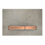 Geberit Sigma50 betjeningsplade, rødguld/beton