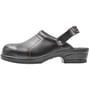 Sievi RIFF SBAE 52933 sikkerhedstræsko i sort læder med rød syning og fleksibel hælstrop, str. 40.