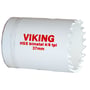 Viking hulsav med 83 mm diameter, vist fra en vinkel, der fremhæver dens HSS bimetal konstruktion.