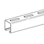 Beck Scanclamp montageskinne 41/21, 2,5 meter lang, med slids til nem montering og justering.