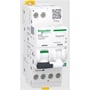 Schneider Electric Acti9 Active iCV40 B10 VigiARC gnistdetektor, en 1P+N enhed med 10A mærkestrøm og B-karakteristik, monteret på din-skinne.