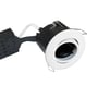 Uni Install indbygningsspot, inkl. LED-pære (Nordtronic Value / CRI>90 FlickerFree / 5W / 350lm / 38° / 2700K / dæmpbar<5%), GU10 (230V), rund, hvid (blank) – Nordtronic