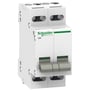 Schneider Electric Acti9 iSW 3-pole lastafbryder, 20A, 415V, hvid ABS-plastik, monteret i serie på en DIN-skinne.