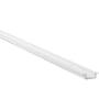 Aluprofil nedsænket, hvid skinne, uden låg (100% lys) cover, til LED-strip, indendørs IP20 - 1 meter (type Z)