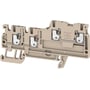 Weidmüller signalklemme AIO21 1.5 SI, beige, Wemid materiale, push-in terminaler for 0,5-1,5 mm² kabler, 250V/13.5A.