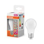 Osram LED Active&Relax standard pære med mat finish og E27 fatning, vist sammen med sin emballage.