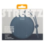 Emballagen til den blå Streetz CM769 Bluetooth-højttaler viser højttaleren og fremhæver 5 W og IPX7.
