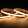 Ansell Lighting C-Cell COB TW LED strip, 10 meter, med justerbar varm til kold hvidt lys, der giver et ensartet lys uden synlige punkter.