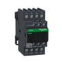 Schneider Electric TeSys D kontaktor 40A AC1, 4-polet enhed med 1NO+1NC hjælpekontakt og 400VAC spole, set forfra med grønt TeSys Control mærke.