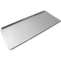 Vinklet overblik af Cubic montageplade 600x250mm, CPS25 4805-2560, viser den solide metalfinish og monteringshuller.
