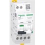 Schneider Electric Acti9 Active iC40 gnistdetektor med 1P+N, 13A og C karakteristik, vist forfra med testknap.