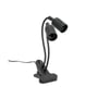 Kobi PLANTY CLIP DUO set bagfra med de to åbne E27-fatninger, fleksible arme og kabel.