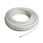 Downlight kabel, varmebestandigt 90°, hvid, 3G1,5 - 50 meter