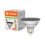 LEDVANCE MR16 LED-reflektorlyskilde ved siden af emballagen, hvor GU5,3-stifter og produktoplysninger ses.